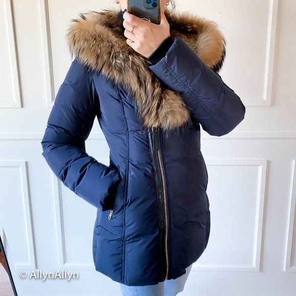 Mackage Jackets & Blazers - 💯Mackage Down Fur Hood Coat - Small, Navy